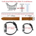 thumbnail image 5 of 21mm Brown Ostrich Leather Watch Band Men Quick Release Replacement Strap Extra Soft Handmade Wristband Stainless Steel Buckle, Fathers Day Gift for Dad Son Husband, 5 of 7