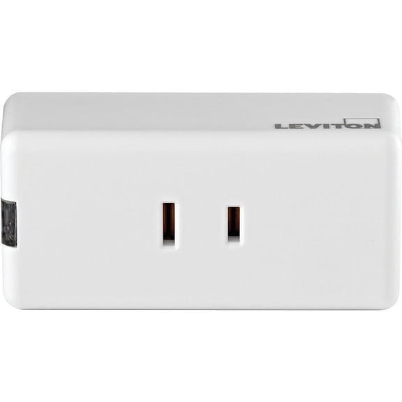 Leviton Decora Smart Wi-Fi 300W Single Pole Mini Plug-In Dimmer (2nd Gen), No Hub Required, Works with Google, Alexa, & HomeKit