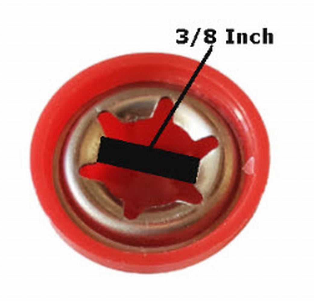 Quadrapoint Hub Caps FOR BIKE/TRIKES compatible with Popular Red