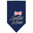 thumbnail image 1 of Ladies Man Screen Print Bandana Navy Blue Large, 1 of 1