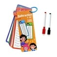 thumbnail image 3 of Milaget 0-12 Table Math Cards Rounded Edges Reusable 3.1x7inch with 2 Dry Erase Pens Subtraction, 3 of 9