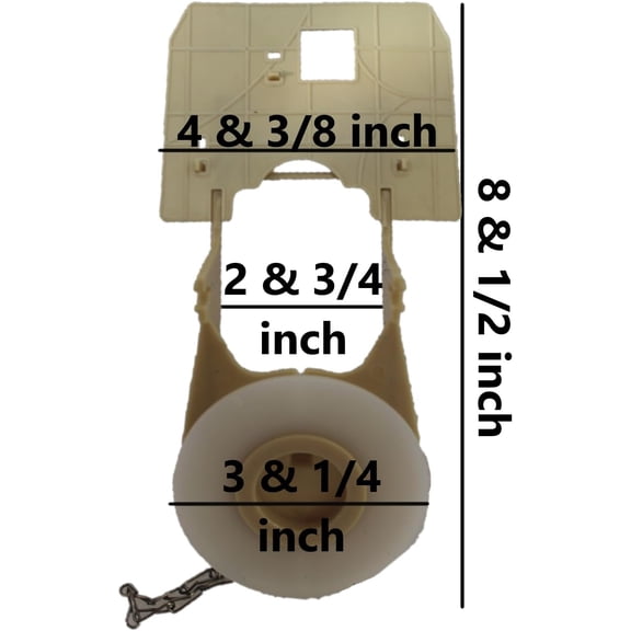 Toto THU128 Universal 3.25-Inch Counter-Balanced Flapper with Silicone Seal – Replacement Flush Valve
