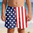 thumbnail image 2 of Boys Patriotic Kids Beach Shorts Print Summer Swim Trunks Lightweight Shorts Clothes, 2 of 5