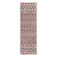 thumbnail image 3 of Unique Loom Eco Trellis Collection Area Rug - Native (2' x 6' Runner Dusty Rose/Ivory), 3 of 7