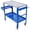 Blue, variant on 【LuckyNote】Portable Welding Table Workbench, 36x18 Inch, 1200 LBS Capacity, Lockable Casters, 5/8 Inch Fixture Holes, Tool Tray, Steel, 1 Pack