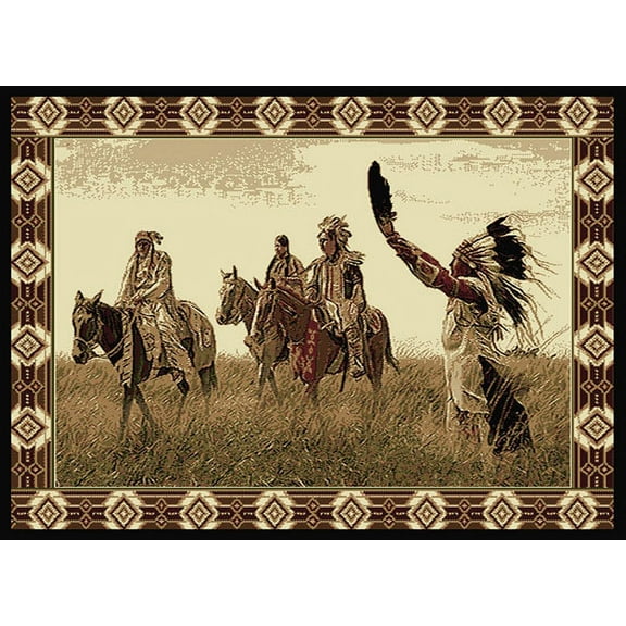 United Weavers Legends Area Rug 910-07530 Sending Out Black 5' 3" x 7' 2" Rectangle