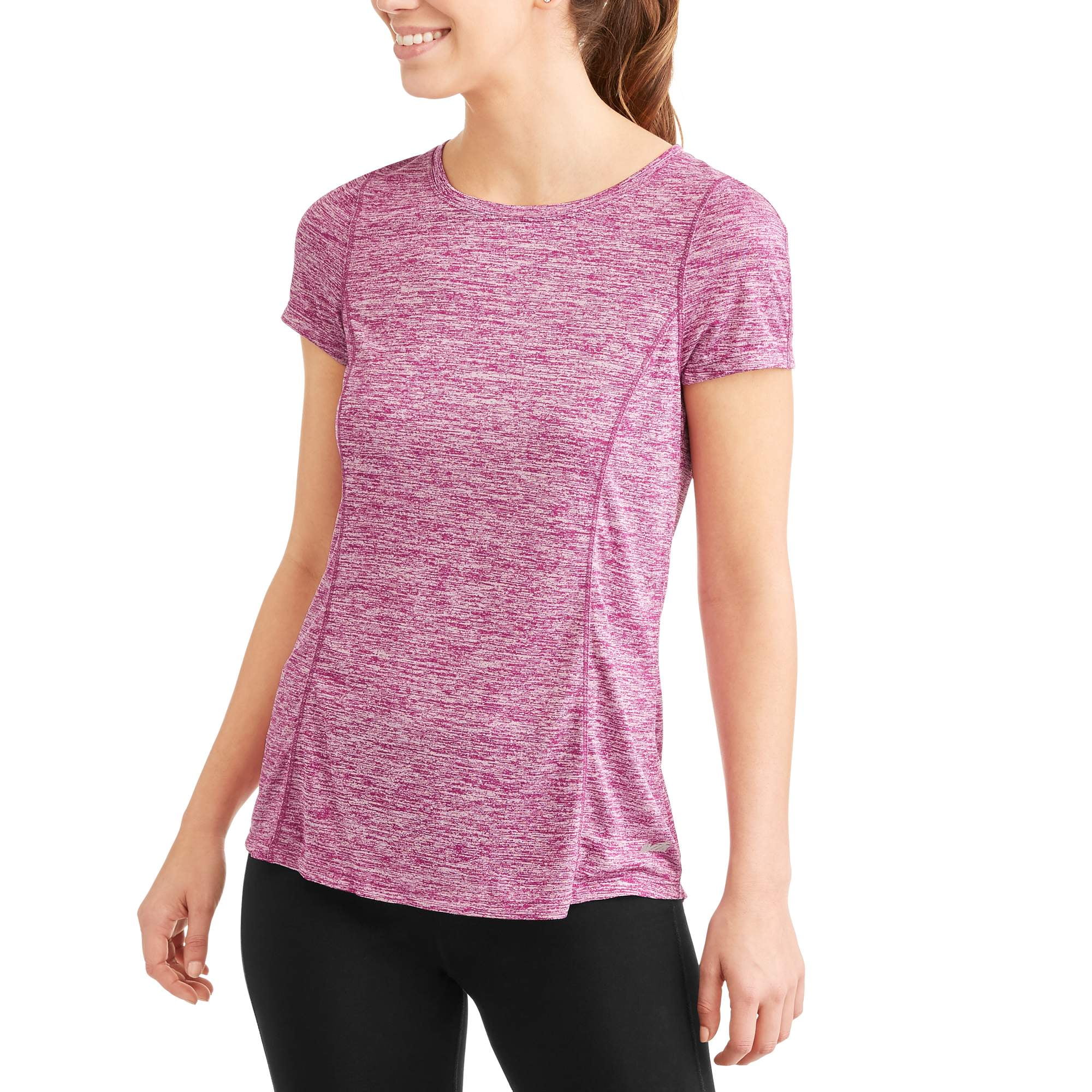 Avia Women's Core Active Short Sleeve Scoopneck Performance TShirt