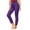 Purple(Great Pants), variant on ZHYou No Boundarie Leggings for Women Lace Hem High Waist Stretch Slim Fit Ankle Length Yoga Cropped Pants,Army Green,Size 2XL