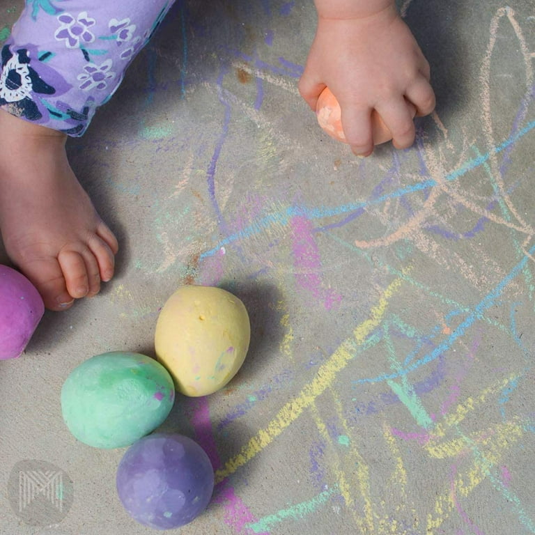 Party America Easter Egg Shaped Sidewalk Chalk, 6 Piece