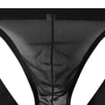 thumbnail image 3 of oelaio Men's See-Through Mesh Thong Tight Jockstrap Underwear Stretchy Hip Lifting Sports Supporters Orange L, 3 of 4