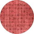 thumbnail image 1 of Ahgly Company Indoor Round Oriental Red Industrial Area Rugs, 8' Round, 1 of 4