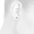 thumbnail image 5 of 10K White Gold Diamond Heart Shape 3 Prong Studs Womens Fancy Earrings 3/4 CT., 5 of 5