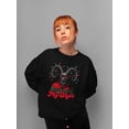 thumbnail image 2 of Don't Kramp My Style Sweater Dark Humor Christmas Tee Women's Sweatshirt, 2 of 4