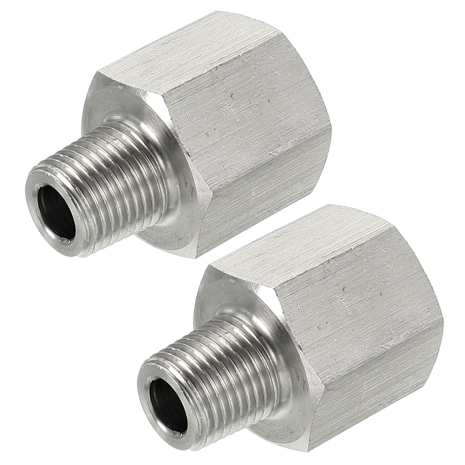 uxcell 3/4 PT Male to 1/2 PT Female Thread Hex Bushing Pneumatic Coupler 