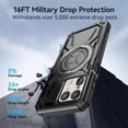 thumbnail image 3 of for Motorola Edge 50 Ultra/Moto X50 Ultra  Case with 360° Ring Kickstand, Dual Layer Military Grade Heavy Duty Shockproof Protection Phone Case Cover for Motorola Edge 50 Ultra. SHJ-Black, 3 of 7