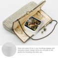thumbnail image 3 of Autua Leaves Gold Jungle Jewelry Box for Necklace, Ring, Earring - Compact Travel Case White, 3 of 5