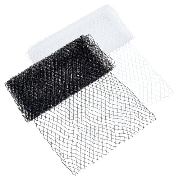 6.5 Yards Black/White Net Mesh Fabric Netting Fabric