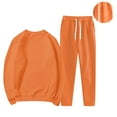 thumbnail image 4 of NMMUED Sweat Suit Women Sweat Set Workout Sets for Women Fall Outfits for Women Active Wear Sets for Women, Orange S, 4 of 4