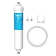 thumbnail image 1 of AQUA CREST 5 años de capacidad: filtro de agua en línea para refrigerador con accesorios de conexión directa de 1/4 de pulgada, idea para máquina de hielo, RV, refrigerador, sistema RO, filtro de líne, 1 of 5