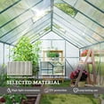 thumbnail image 4 of Outsunny Serre en Polycarbonate avec Gouttière, Vert, 4 of 10