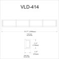 thumbnail image 2 of VLD-414-PC-Dainolite-Winston - 39.5 Inch 50W 1 LED Bath Vanity-Polished Chrome Finish, 2 of 4