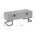 thumbnail image 4 of Midas Contemporary Storage Bench by LumiSource, 4 of 8