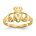 thumbnail image 1 of 14k Polished Claddagh Ring, 1 of 2