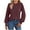 #265-Wine, variant on Neewe Women's Casual Long Sleeve Tops Crew Neck Round Hem Loose T-Shirts Tunic Tops Fall 2025