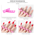thumbnail image 3 of Pedicure Sponge, Toe Separator For Nail Art Painting With EVA Foam Material, Soft And Flexible Nail Salon Use For Toenails Protection (50Pcs), 3 of 5