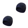 thumbnail image 1 of Gorros de Invierno Minnieouse Suaves y Cálidos a la Moda para Mujer Gorro de Algodón con Diamantes de Imitación de Medio Lado Type1 NO1, 1 of 6