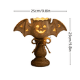 thumbnail image 4 of White Bat Tealight Candle Holder, Farmhouse Halloween Pumpkin Tea Light Candle Holders Decor, Fall Tables Centerpieces for Thanksgiving & Halloween Party, 4 of 6