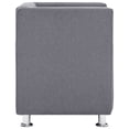 thumbnail image 2 of vidaXL Cube Armchair Light Gray Fabric, 2 of 5