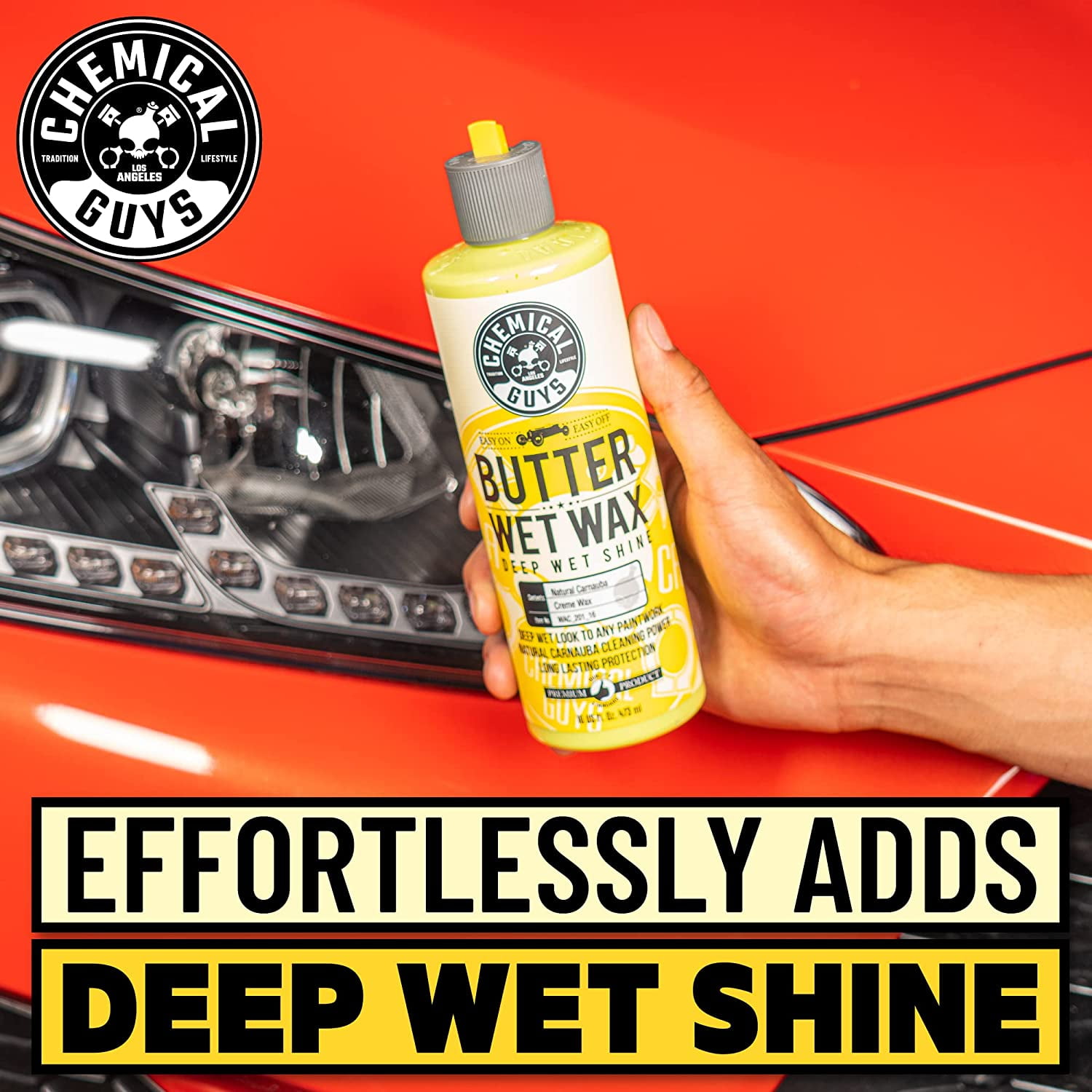 Chemical Guys Butter Wet Wax 64 oz Buttery Wet Wax + 2 FREE TOWELS