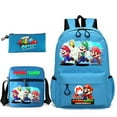 thumbnail image 5 of SUPER-MARIO Anime Backpacks Sets, Cartoon Laptop Backpack with Lunch Bag and Pencil Case Daypack 3D Printed 1/3 Piece Set for Mens/Womens, 5 of 7