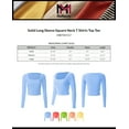 thumbnail image 2 of MixMatchy Women's Second Skin Square Neck Long Sleeve Slim Crop Top Tee, 2 of 4