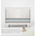 thumbnail image 4 of Bacati Mod Diamond Aqua & Chocolate Stripes Crib Fitted Sheets 2 ct Pack 27" x 52”, 4 of 7