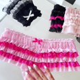 thumbnail image 3 of Alun Women's Lace Panties Ruffle Layering Cake Panties Comfortable Breathable Soft Low Rise Cute Bikini Underwear for Ladies Stylish Daily Wear Hot Pink One Size, 3 of 5