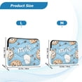 thumbnail image 4 of FORMRS 15"-15.6" Laptop Sleeve Protective Case Soft Carrying Quilted Computer Bag Cover, Milk and Cookies, 4 of 7