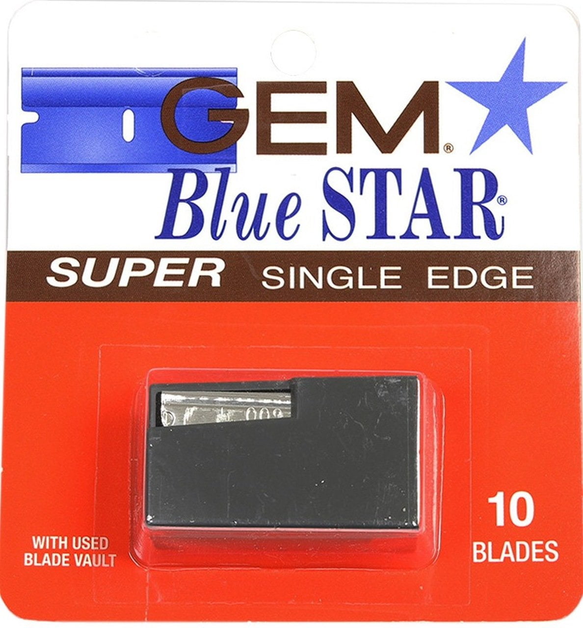 Gem Blue Star Super Single Edge Blades 10 ea