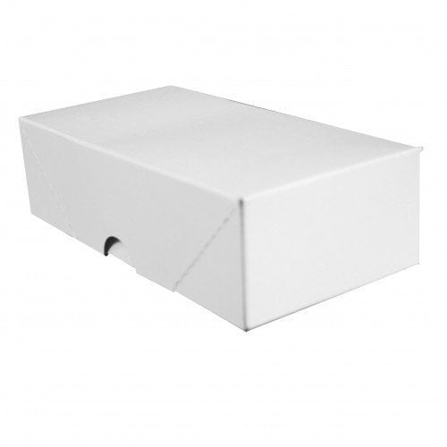 Cajas plegables para tarjetas de presentación S con impresión superfina, color blanco, 200 unidades
