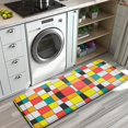 thumbnail image 3 of Rainbow Checkered Pattern Kitchen Rug Mat,Kitchen Runner Rugs Non Skid Washable,Decorative Kitchen Floor Mats for Kitchen,Sink,Laundry,17"x47.2", 3 of 7
