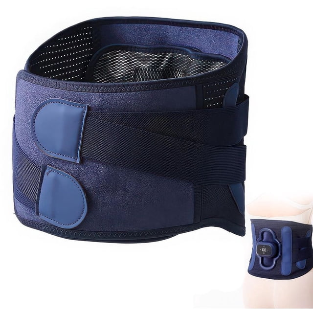Back massager, portable heating pad, suitable for the lower back, 3 temperature settings, with timer.