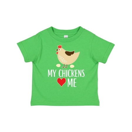 

Inktastic My Chickens Love Me Gift Toddler Boy or Toddler Girl T-Shirt