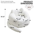 thumbnail image 4 of Sofá en forma de gato con tai largo Sofá de bolsa de frijol para adultos sin instalación Adecuado para varios entornos como sala de estar, dormitorio, 4 of 5