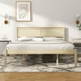 thumbnail image 4 of Costway Full Size Wooden Platform Bed Frame with Headboard Mattress Foundation Natural, 4 of 9
