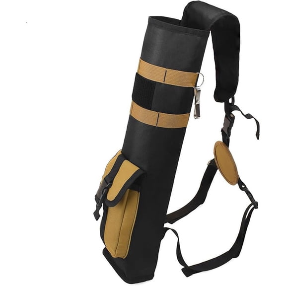Archery Lightweight Back Arrow Quiver Archery Lightweight Back Arrow Quiver Dual Use Foldable Compact Hip