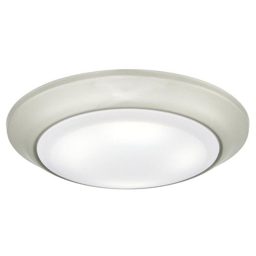 Large LED Surface Mount Brushed Nickel Finish with Frosted Lens