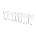 thumbnail image 1 of S SERENABLE Support Mural pour Raquettes de Badminton Crochet Compact pour Club École Gym Blanc 10 Crochets, 1 of 9