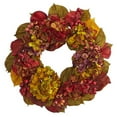 thumbnail image 1 of Nearly Natural 4176 Couronne d'Hortensias d'Automne de 24 Po, 1 of 1