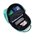 thumbnail image 3 of Yiaed Teal Turquoise Print School Backpack College Backpack Daypacks for Students High School Spacious and Durable Daypack for Work and Travel-One Size, 3 of 6